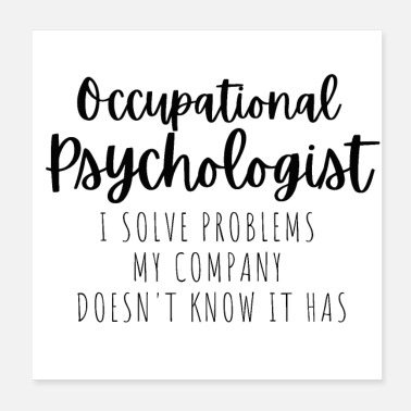 Occupation Occupational Psychologist - Poster