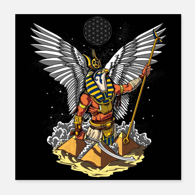 Dios egipcio Horus del halcón' Póster | Spreadshirt