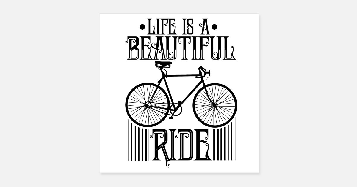 pessimist Nathaniel Ward dæk 'Livet er hverdagens t-shirt i cykel' Poster | Spreadshirt