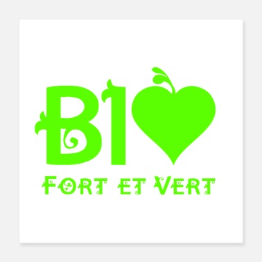 Bio I LOVE BIO FORT AND GREEN - Poster