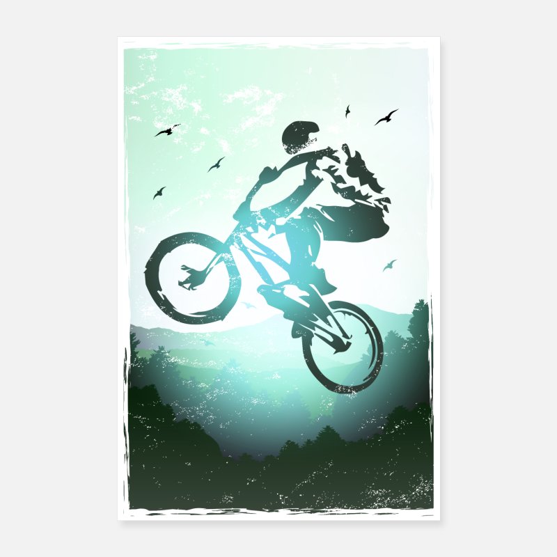 Cartel de BMX / Impresión de póster de BMX / Fondo de pantalla de BMX'  Póster | Spreadshirt