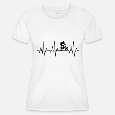 Sykler Heartbeat hjerterytme BMX sykkel syklus halvpipe - Funksjons-T-skjorte for kvinner