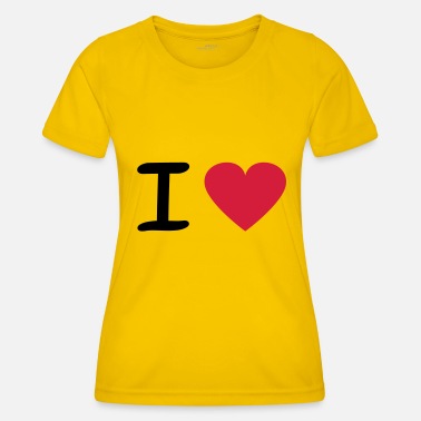 I Love I Love - Naisten tekninen t-paita