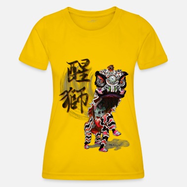 Chinesisch Chinesischer Löwentanz - Frauen Funktions-T-Shirt