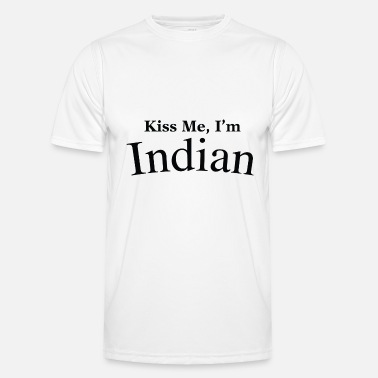 Central Asia Kiss Me I&#39;m Indian - Men’s Functional T-Shirt