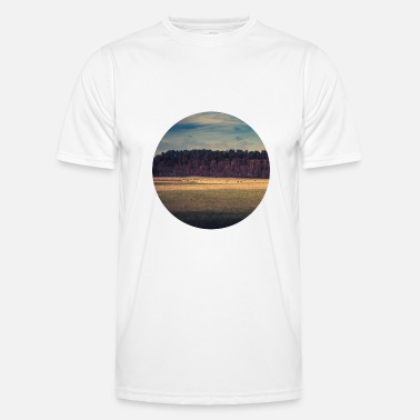 Landschaftlich Landschaft Bäume Wiese Himmel Landschaftlich - Männer Funktions-T-Shirt