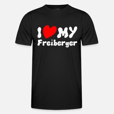 Ich liebe mein Freiberger - Pferd - Männer Funktions-T-Shirt