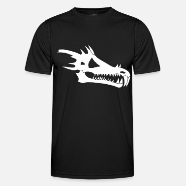 Monster vit drakskalle - Funktions-T-shirt herr