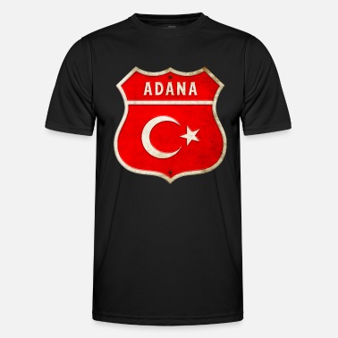 Anatolie Armoiries du drapeau de la Turquie Adana - T-shirt sport Homme