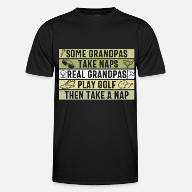 Golf Funny Golf Lover Grandpa - Men’s Functional T-Shirt