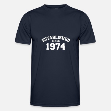 Established Established 1974 - Funksjons-T-skjorte for menn