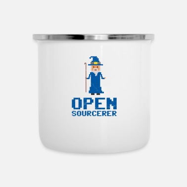 Open Sourcerer Developer Open Sourcerer Funny gift idea - Enamel Mug