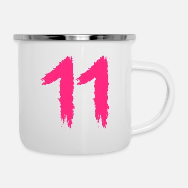 Number Number 11 Favorite number number - Enamel Mug