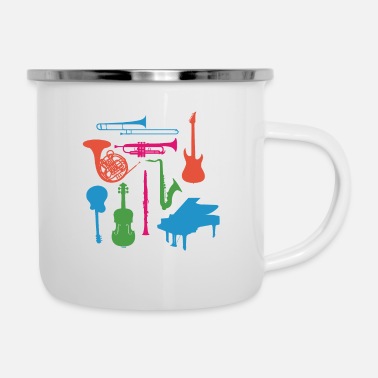 Musical Instrument Musical Instruments - Enamel Mug