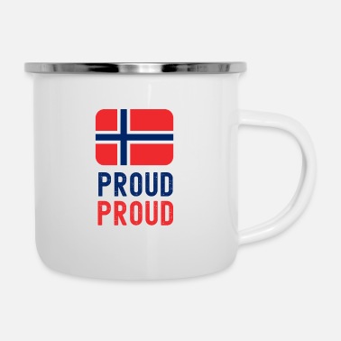 Stolz Stolz Stolz, Norweger zu sein - Emaille-Tasse