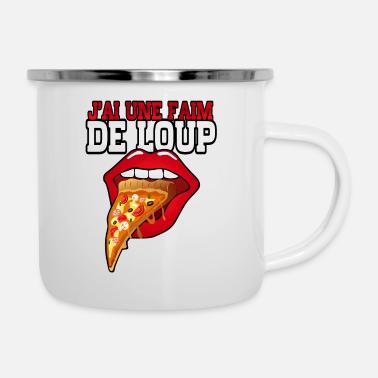 Faim De Loup Citation Bouche Levre Pizza Humour Ma Mug Spreadshirt