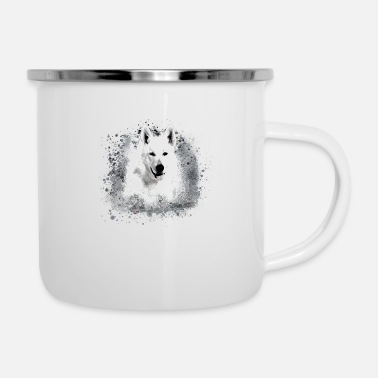 Kaffeetasse Weißer Schäferhund- Keramiktasse Hund Dog-Funtasse 