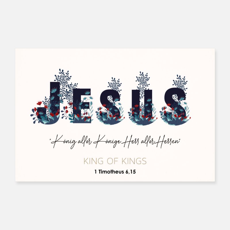 Jesus Christliche Spruche Wandbilder Poster Spreadshirt