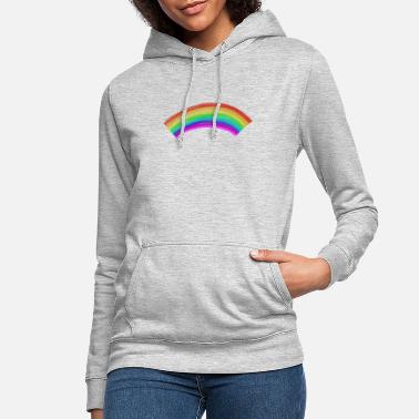 ASALWAYS Femmes Hoodies Multicolore Énorme Chandail Arc en Ciel Attacher Sweat-Shirt
