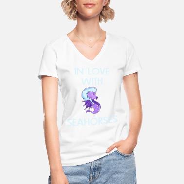 Merihevonen Merihevonen Hyvä merihevonen - Klassinen naisten t-paita v-pääntiellä