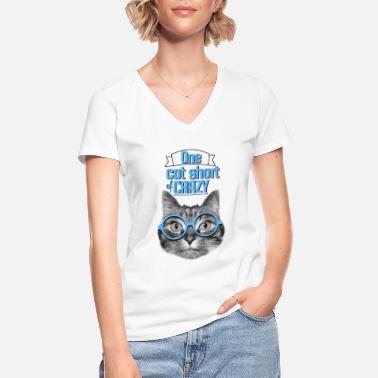 Bil En katt mangler gal - Klassisk T-skjorte med V-hals for kvinner