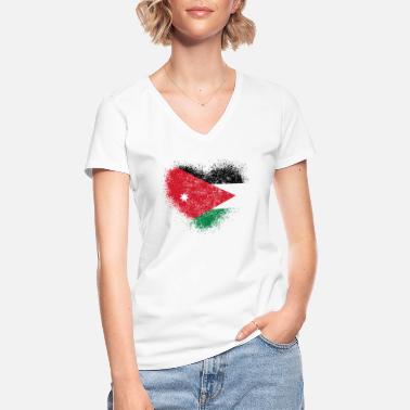 Jordanien Jordanien - Klassisches Frauen-T-Shirt mit V-Ausschnitt