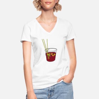 Sangria Sangria - T-shirt classique col V Femme