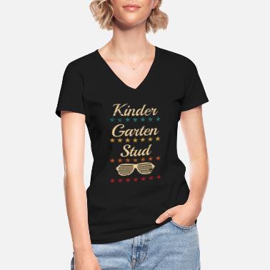 Lecturer Kindergarten Stud Tee Is Great For Any Elementary - Classic Women’s V-Neck T-Shirt