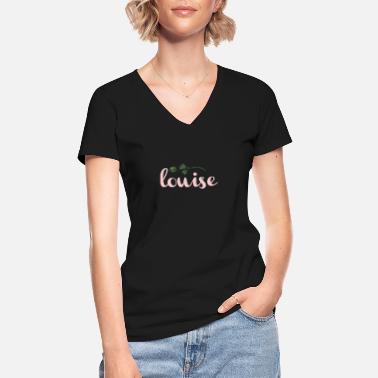 Louise Louise - Klassisches Frauen-T-Shirt mit V-Ausschnitt