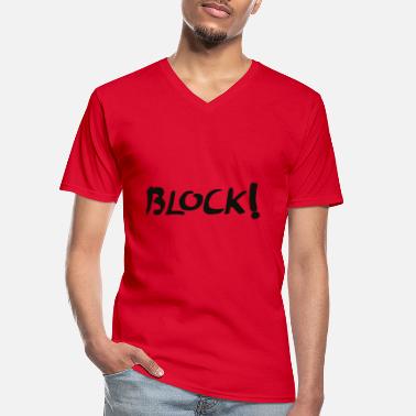 Unser Block block - Männer-T-Shirt mit V-Ausschnitt