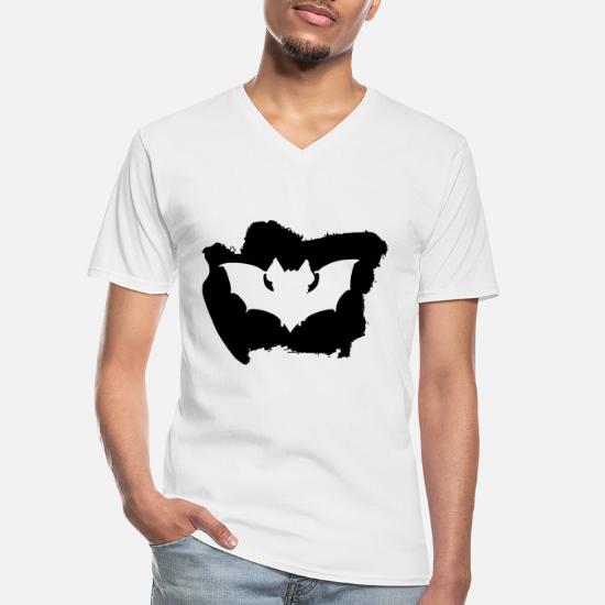 Bat Halloween V-Neck T-Shirt 