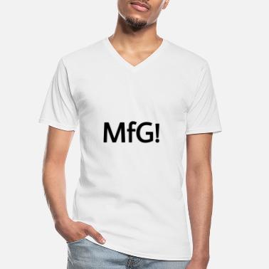 Grüßen MFG Gruß Hallo Grüßen - Männer-T-Shirt mit V-Ausschnitt