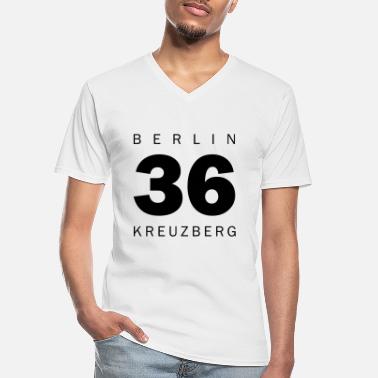 Kreuzberg Kreuzberg - Klassinen miesten t-paita v-pääntiellä