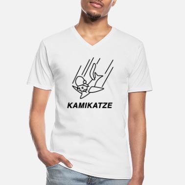 Worst Case Scenerio Kamikatze - Men&#39;s V-Neck T-Shirt