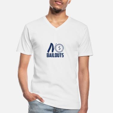 Redning Ingen redninger - Klassisk T-skjorte med V-hals for menn