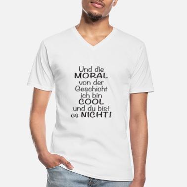 Morality And the MORAL of history - Men&#39;s V-Neck T-Shirt
