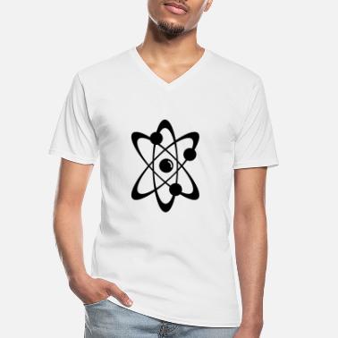 Nuklear Atom Nuklear Radioaktiv nuclear science 1c - Klassisk T-skjorte med V-hals for menn