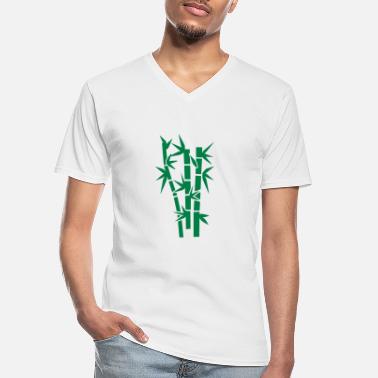 Bamboo Bamboo - Klassinen miesten t-paita v-pääntiellä