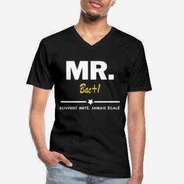 Bac MR souvent imité jamais égalé Bac 1 - T-shirt col V Homme