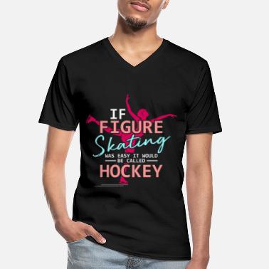 Eislauf Eiskunstlauf Eiskunstläuferin Eislaufen - Männer-T-Shirt mit V-Ausschnitt
