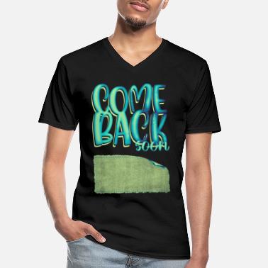 Signature Get well wishes Come Back Soon - Men&#39;s V-Neck T-Shirt