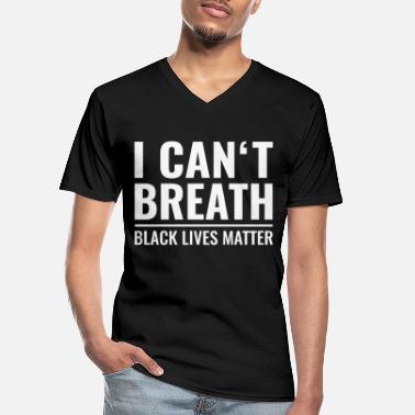 Droits BLM Black Lives Matter Droits civiques Histoire des Noirs - T-shirt col V Homme