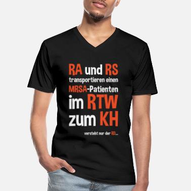 Rettungsassistent Rettungsassistent Rettungssanitäter Spruch - Männer-T-Shirt mit V-Ausschnitt