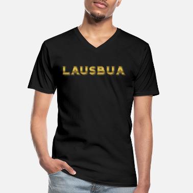 Frechdachs LAUSBUA - BENGEL - FRECHDACHS - FRECHER KERL - Klassisk T-skjorte med V-hals for menn