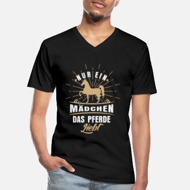 Reiterhof Pferd Pferdemama hengst Reiterhof - Männer-T-Shirt mit V-Ausschnitt