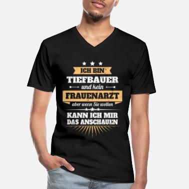 Tiefbau Tiefbauer - Männer-T-Shirt mit V-Ausschnitt