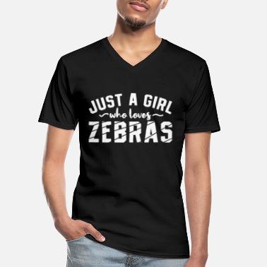 Zèbres Les amateurs de zèbres de Zebra - T-shirt col V Homme