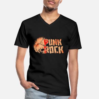 Punkrock Punkrock - Klassiek mannen T-shirt met V-hals