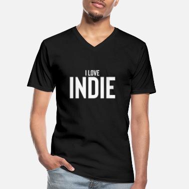 Indie Indie - Männer-T-Shirt mit V-Ausschnitt