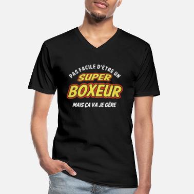 Kicker Super boxeur , je gère - T-shirt col V Homme